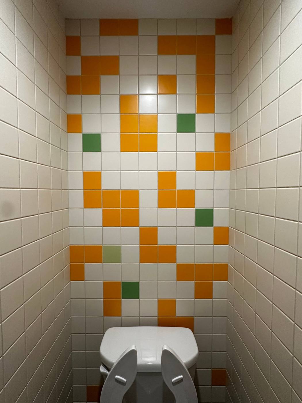 Sherwood Elementary School, washroom wall tile