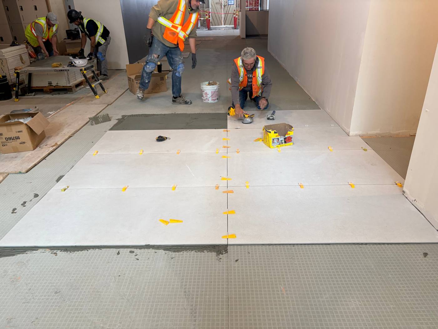 Daniel J. MacDonald Building, large-format porcelain going down